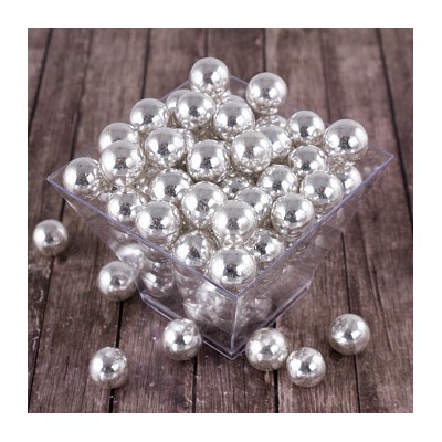 Сахарные шарики Серебро 14 мм, New, 50 гр