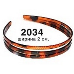 Ободок Тройной 2см асс-т 3цвета  NICE 2034