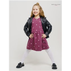 Платье Эля сердца на бордовом