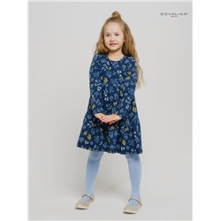 Платье Тиана веточки на темно-синем