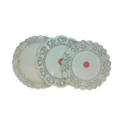 Салфетки кружевные круглые d 40см 250шт (8) 4*1