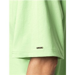 Укороченная футболка силуэта овер-сайз