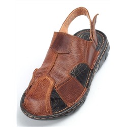 P2301-3 BROWN Сандалии мужские (натуральная кожа) размер