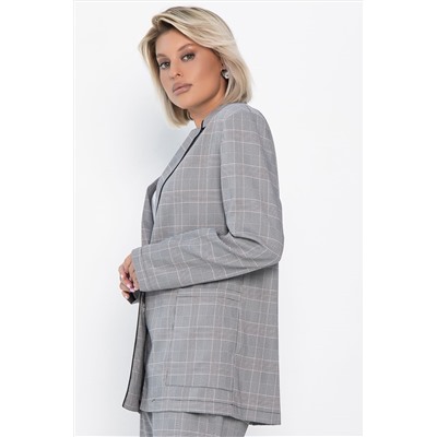 Жакет Нэри (серый/клетка) Б14111-34М