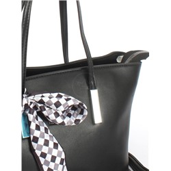 Сумка женская искусственная кожа Ch&K-6833,  1отд+карм/перег,  плечевой ремень,  черный 254517