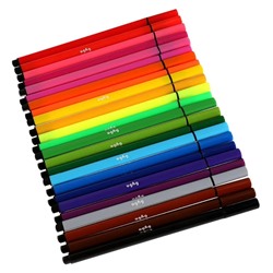 Фломастеры Буба, 24 цвета, трёхгранные