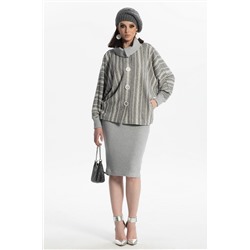 Diva 1493 серый, Пончо