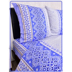 Постельное белье Шуйская бязь Крестики синие 8334-2