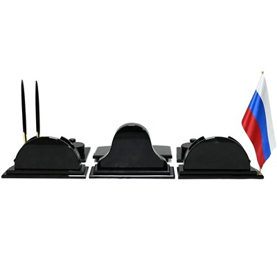 Настольный набор из обсидиана "Классик" 720*275*150мм