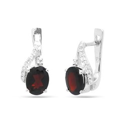 Серьги из серебра гранат, Неотразимость