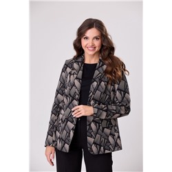 БелЭльСтиль 203-1 13 22+586-1 04 22 геометрия-черная, Брюки,  Жакет