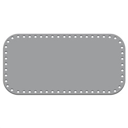 Кожа - Дно для сумки 15 х 30 см. Silver