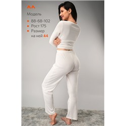 Женская пижама с брюками из ажурного хлопка Happyfox