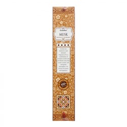 Goloka MUSK Masala Incense (Высококачественные индийские пыльцовые благовония МУСК, Голока), 15 г.