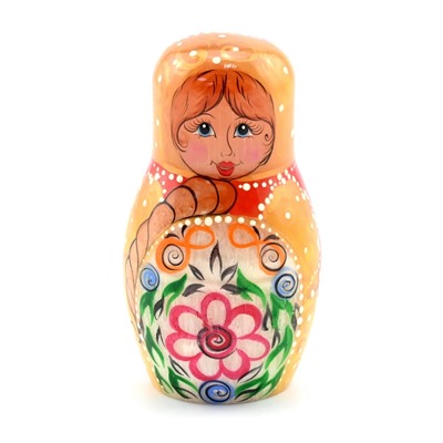Фигурка из селенита расписная "Матрешка" 50*50*90мм