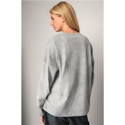 Женский лонгслив оверсайз Happyfox