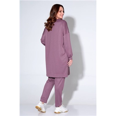 Liona Style 824 лиловый, Кардиган,  Брюки