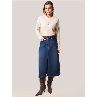 Базовый джемпер из мягкой пряжи с кашемиром с разрезами по бокам