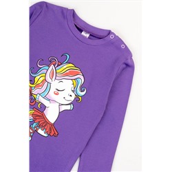 Лонгслив для девочки из интерлока Bonito