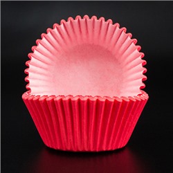 Капсулы бумажные Красные 50*35 мм, 25 шт