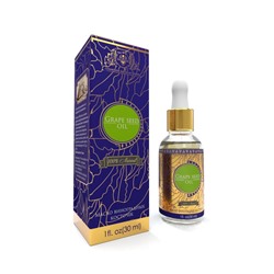 GRAPE SEED OIL 100% Natural, Shams Natural Oils (МАСЛО ВИНОГРАДНЫХ КОСТОЧЕК для наружного применения, Шамс Нэчрл Оилз), стекло+пипетка, 30 мл.