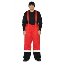 Костюм зимний "ЗИМНИК" куртка/брюки, цвет: красный/черный