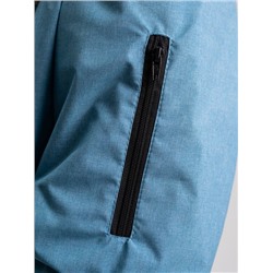 Ветровка-бомбер голубой