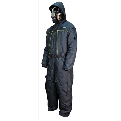 Костюм мужской "Scorpicore " зимний, куртка/полукомб.(Taslan/Fleece) черный К-477