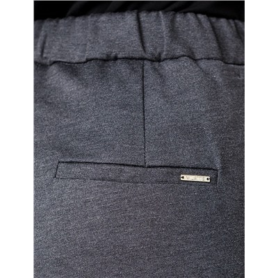 Прямые брюки из джерси на резинке сзади