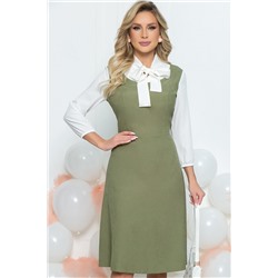 Платье Новый день (олива) П5440