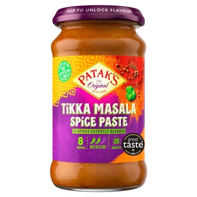 TIKKA MASALA SPICE PASTE, Medium, Patak's (Паста ТИККА МАСАЛА, Среднеострая, Патакс), 283 г.