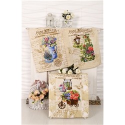 Полотенце 50*60 см. "Встреча" рогожка хлопок 100%