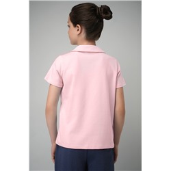 Блузка-поло с коротким рукавом для девочки Happyfox