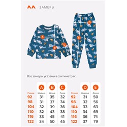 Пижама из футера с начесом для мальчика Happyfox