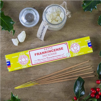FRANKINCENSE Incense, Satya (Благовония ЛАДАН, Сатья), 15 г.