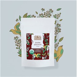 DARK BROWN Henna, Indibird (Хна ТЕМНО-КОРИЧНЕВАЯ для окрашивания волос, Индибёрд), 50 г.