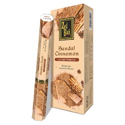SANDAL CINNAMON Premium Incense Sticks, Zed Black (САНДАЛ КОРИЦА премиум благовония палочки, Зед Блэк), уп. 20 палочек.