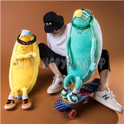 Мягкая игрушка обнимашка Банан Спортсмен 60 см, banan60-blue, banan60-yellow