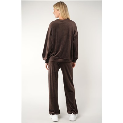 Женский велюровый костюм оверсайз Happyfox