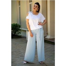 Andina 915-2 белый_голубой, Брюки,  Блуза