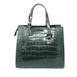 Сумка женская натуральная кожа JRP-8800,  3отд,  2плеч/рем,  зеленый 257357