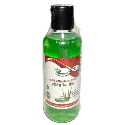 ALOE VERA Face Wash, Karmeshu (ГЕЛЬ ДЛЯ УМЫВАНИЯ Алоэ (алое) Вера, Кармешу), 210 мл.