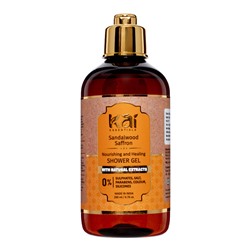 SANDALWOOD SAFFRON Nourishing and Healing Shower Gel, Kai Essentials (САНДАЛ ШАФРАН питающий и заживляющий гель для душа, Каи Эссеншиалс), 200 мл.