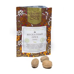 МУСКАТНЫЙ ОРЕХ ЦЕЛЫЙ nutmeg (myristica fragrans), Золото Индии, 30 г.