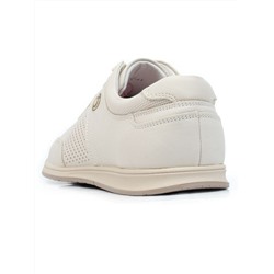 B1392-2 BEIGE Полуботинки спортивные мужские (натуральная кожа) размер