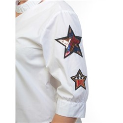 6683 Блузка женская (65% хлопок, 35% полиэстер) размер 44