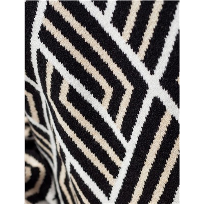 Платье жаккардовой вязки с кашемиром