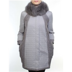 A16002 Пальто демисезонное женское (синтепон 100 гр., натуральный мех лисицы) размер 44