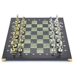 Шахматы подарочные с металлическими фигурами "Минотавр", 350*350мм