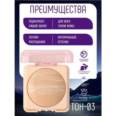 Пудра MATTE  3210  т.03 натурально-бежевый Farres
